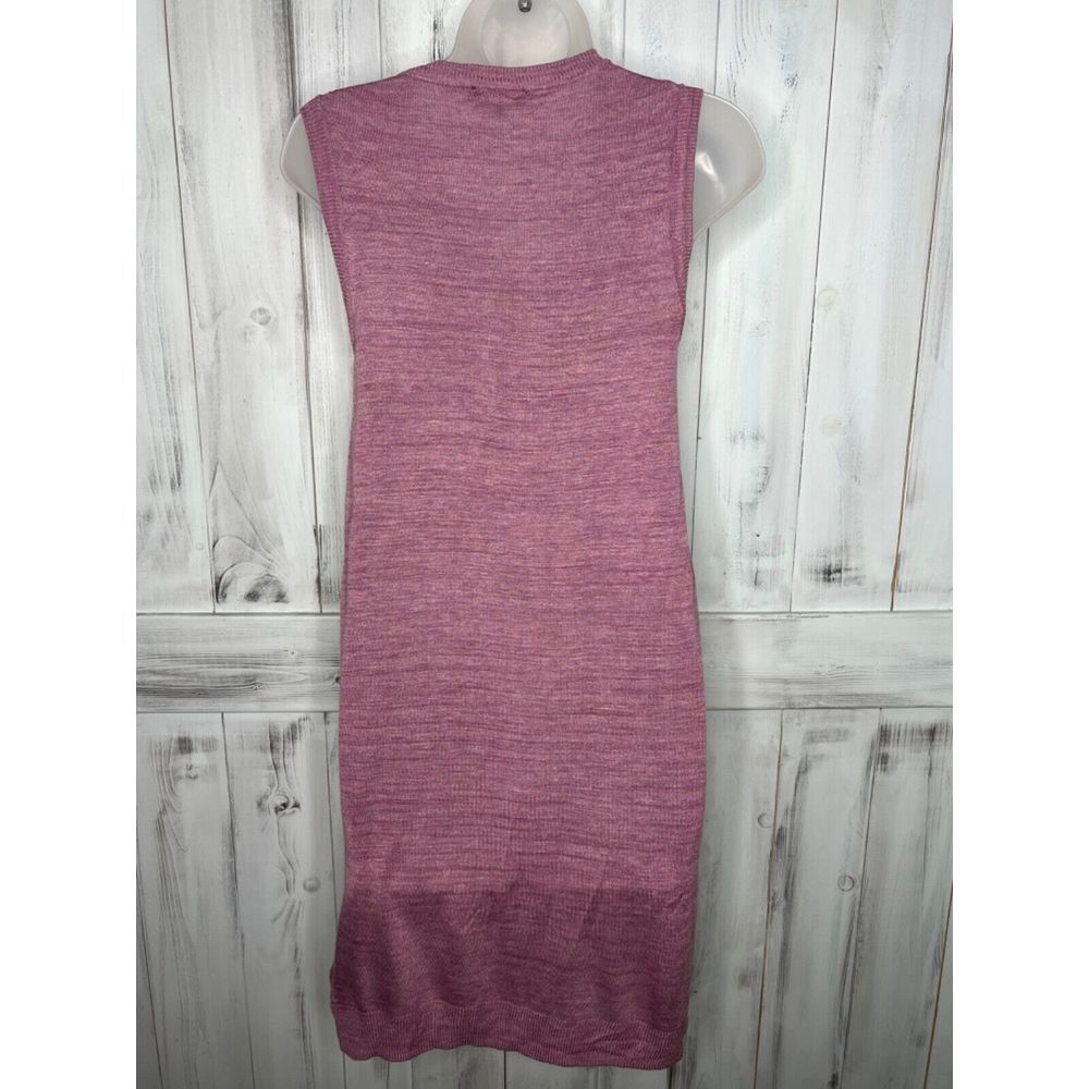 THE LIMITED HEATHERED PURPLE SLEEVELESS V-NECK SOFT LIGHTWEIGHT TUNIC SWEATER XS - Picture 8 of 15